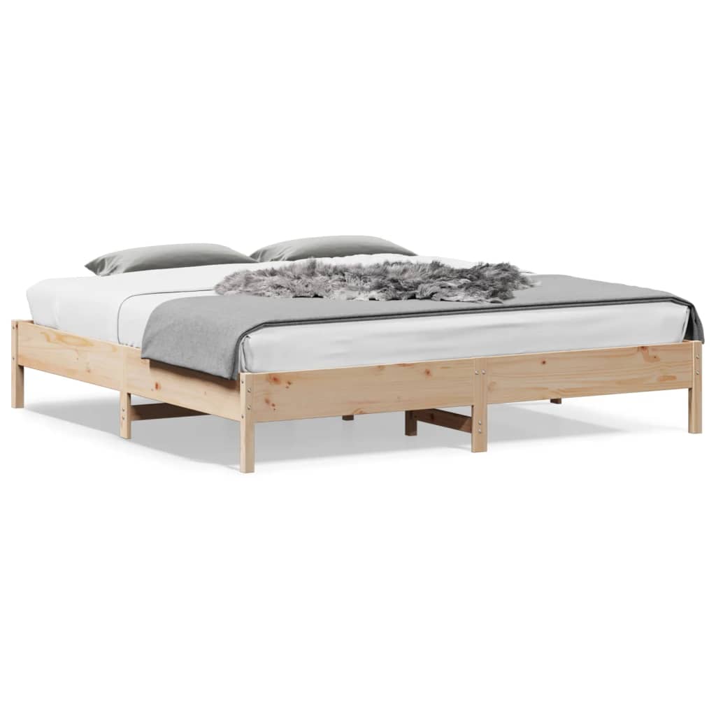 Rám postele 180 x 200 cm masivní borové dřevo