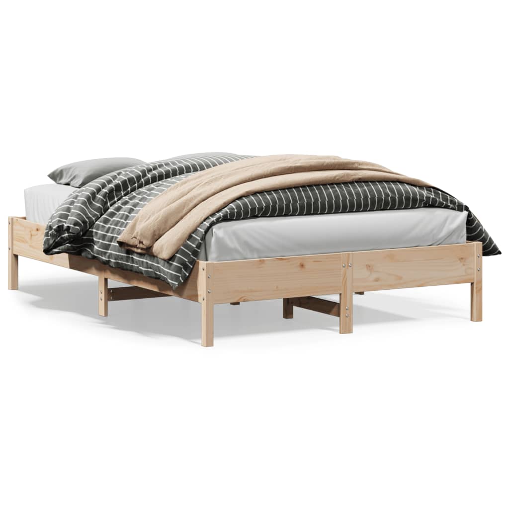 Rám postele 150 x 200 cm masivní borovice